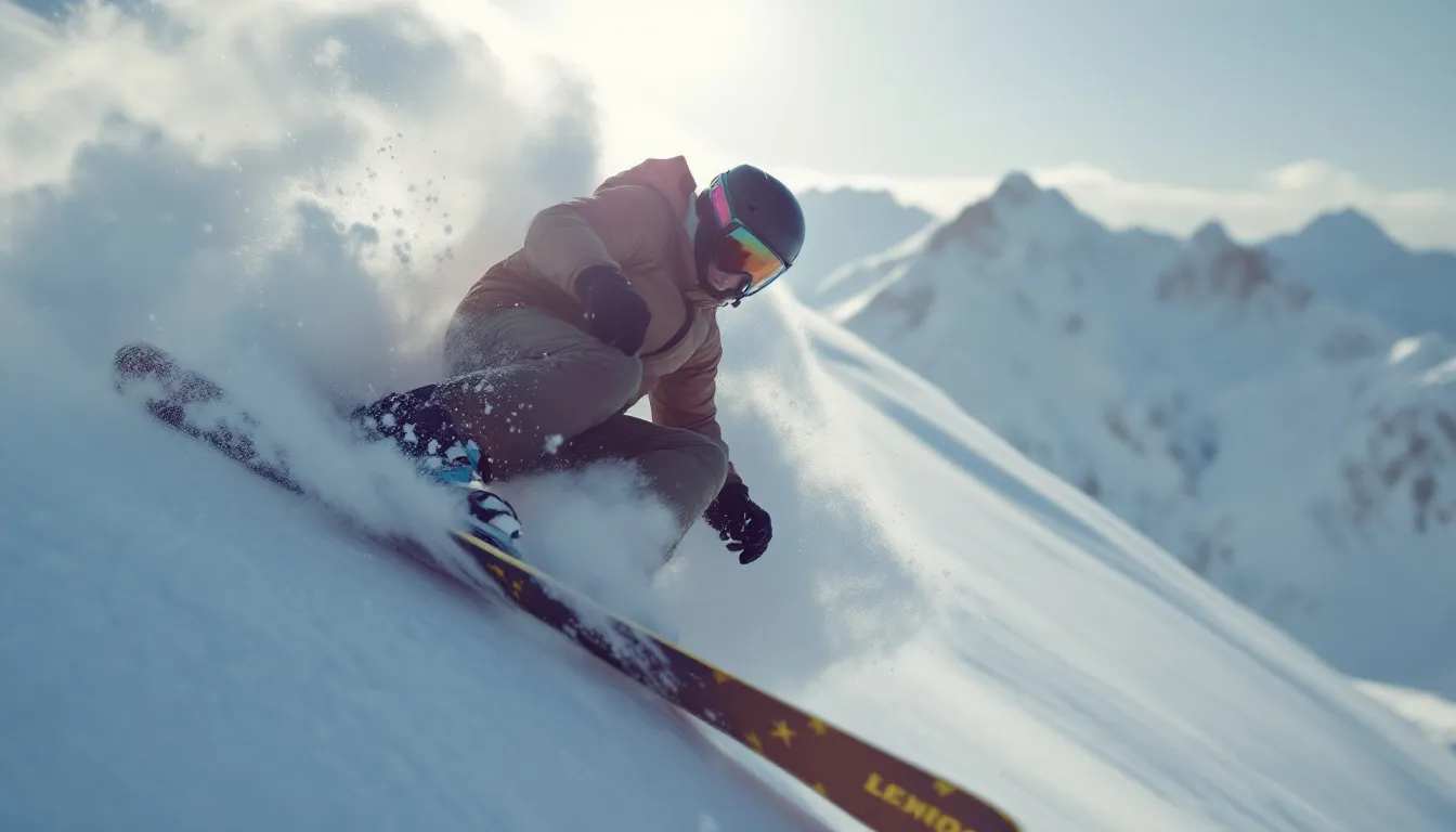Widok na najlepsze miejsca do freeride w Norwegii.
